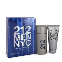212 Gift Set by Carolina Herrera Gift Set for Men Includes 3.3 oz Eau De Toilette Spray + 3.3 oz After Shave Gel