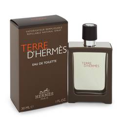 Terre D'hermes Cologne by Hermes, 30 ml Eau De Toilette Spray Refillable for Men