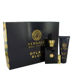 Versace Pour Homme Dylan Blue Gift Set by Versace Gift Set for Men Includes 3.4 oz Eau De Toilette S
