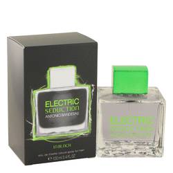 Electric Seduction In Black Cologne by Antonio Banderas, 100 ml Eau De Toilette Spray for Men