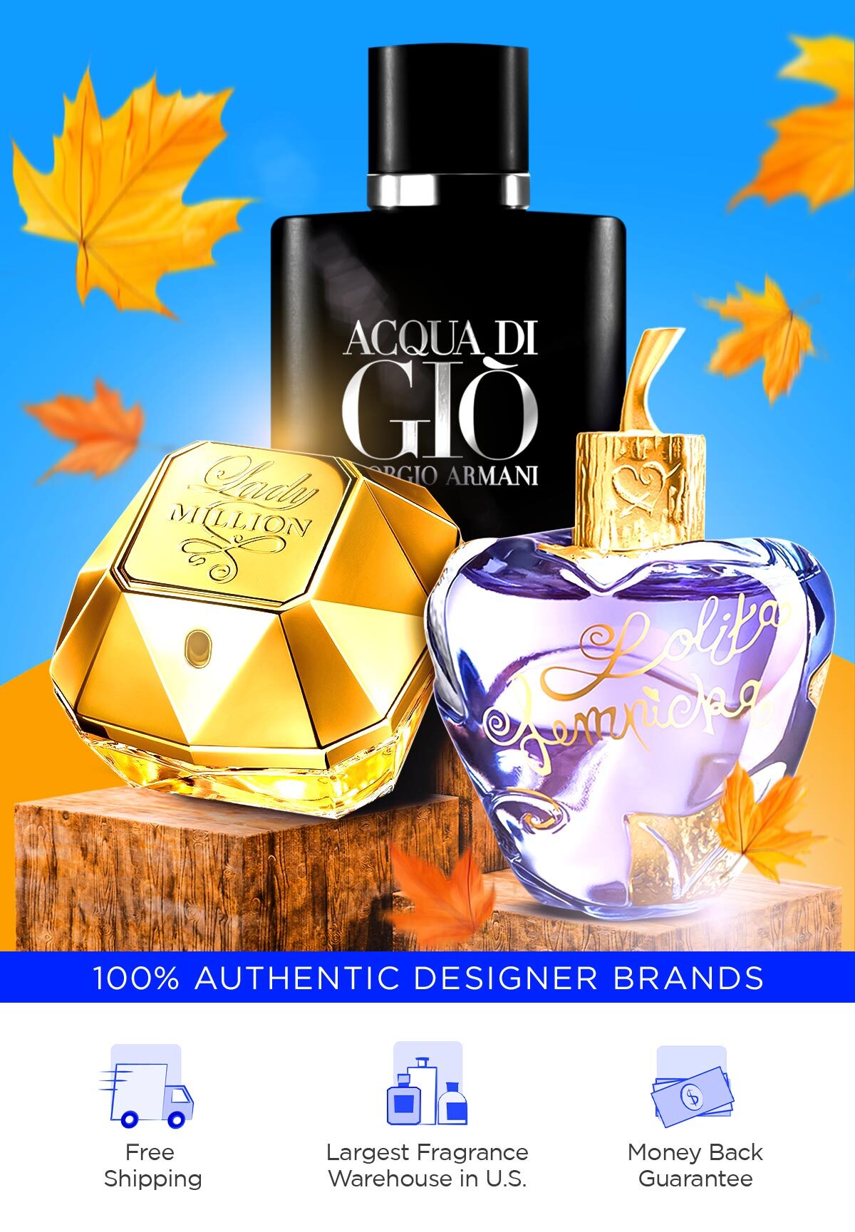 Falling leaves surround best selling scents during fall sale