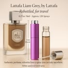 Lattafa Liam Grey Cologne by Lattafa Cologne 0.27 Oz Travel Spray