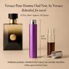 Versace Pour Homme Oud Noir Cologne by Versace Cologne 0.27 Oz Travel Spray