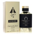 Khalis Resolute Gold Elixir Luxury Collection Cologne by Khalis Cologne 3.4 Oz Eau De Parfum Spray