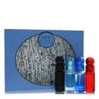 Perry Ellis 360 Cologne by Perry Ellis Cologne -- Gift Set - Four piece Travel Gift Set Includes .25 oz Mini EDT Spray of each. 360 Black, 360 For Men, 360 Very Blue, 360 Red.