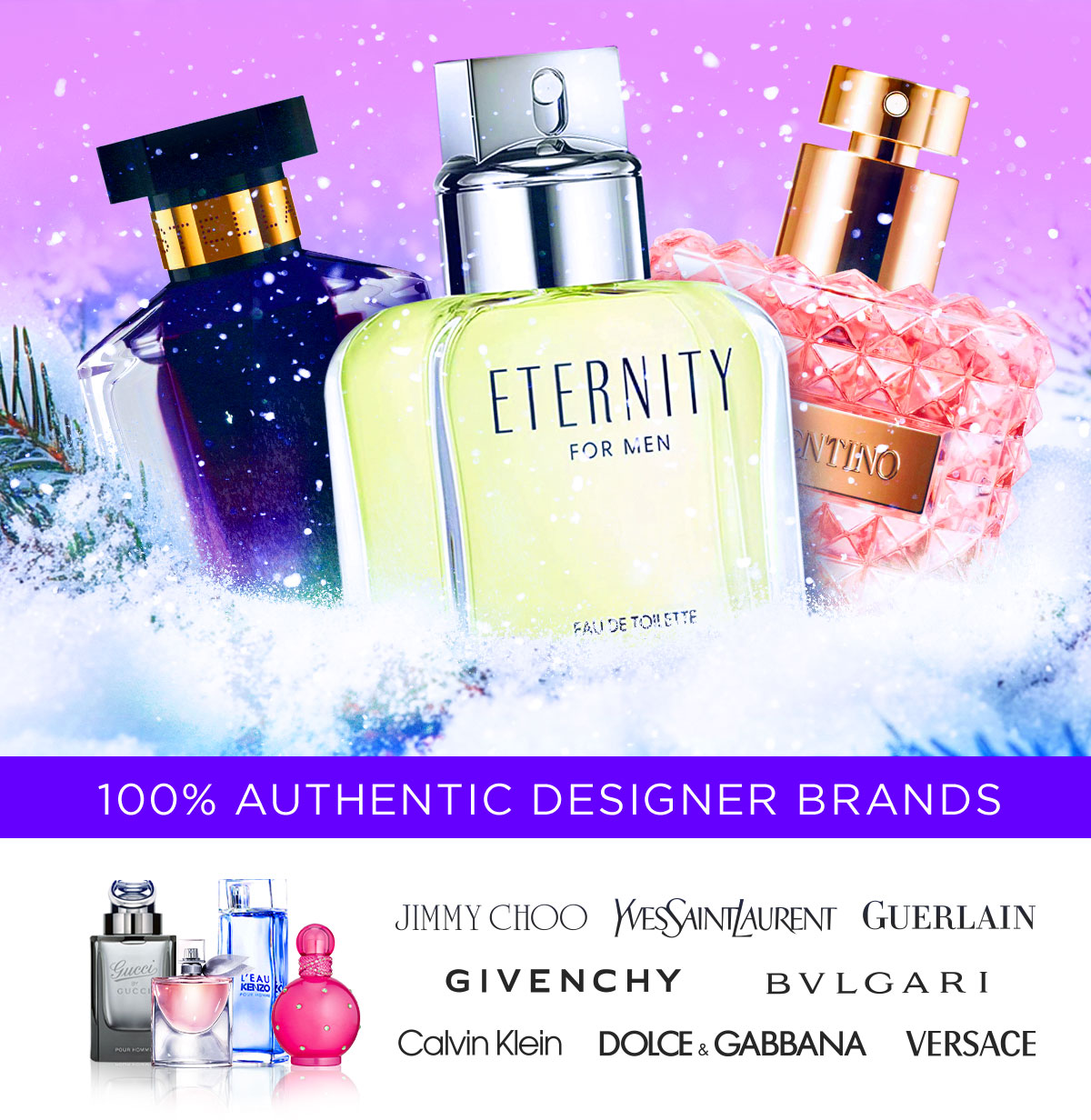 Hot fragrances sit in icy surroundings during winter savings