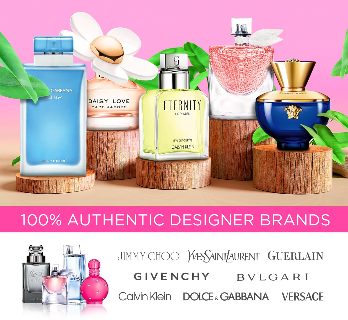 A Display of Perfume and Cologne During Spring Savings