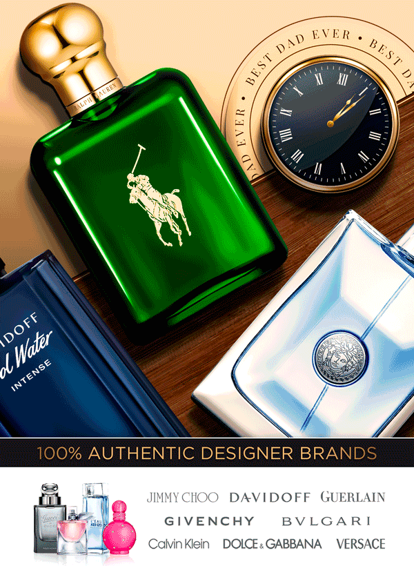 Best selling men's colognes are displayed for Father's Day deals