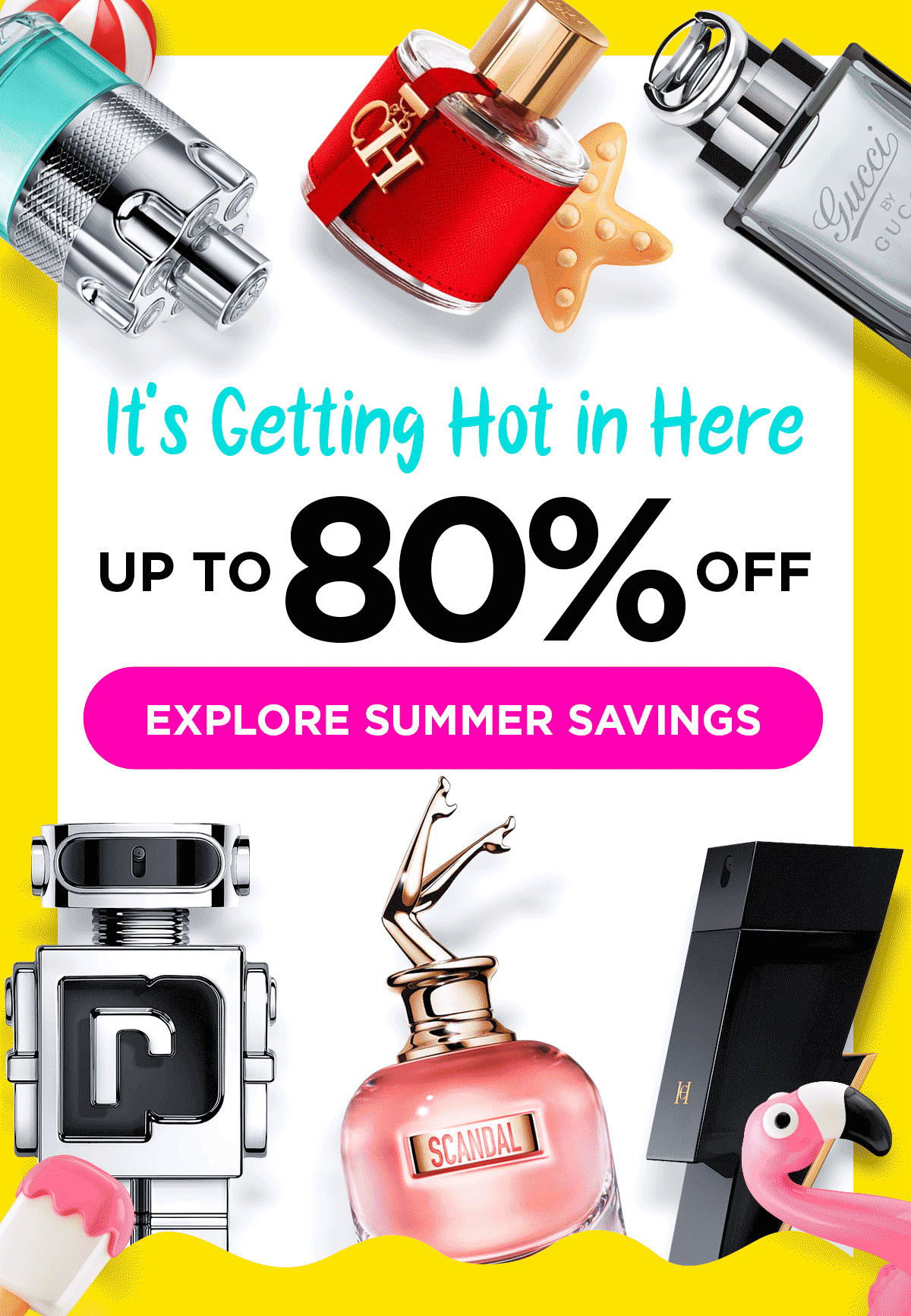 Summer elements surround popular fragrances during summer savings