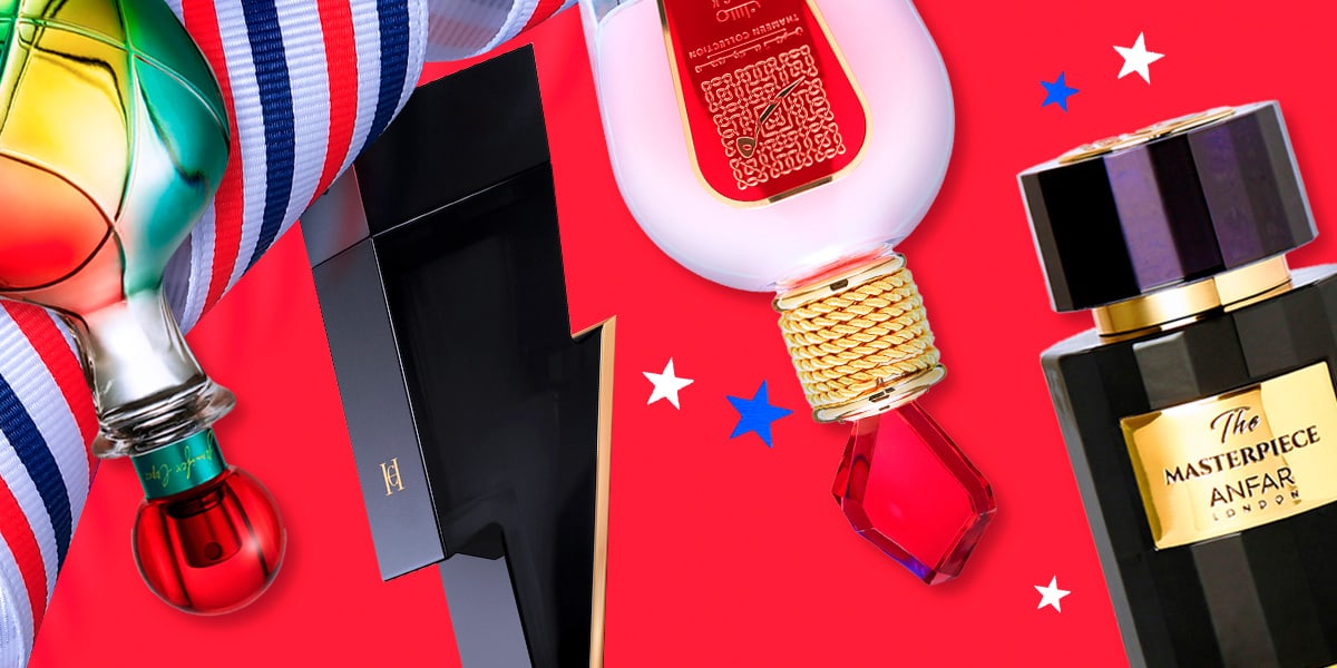 A row of new fragrances