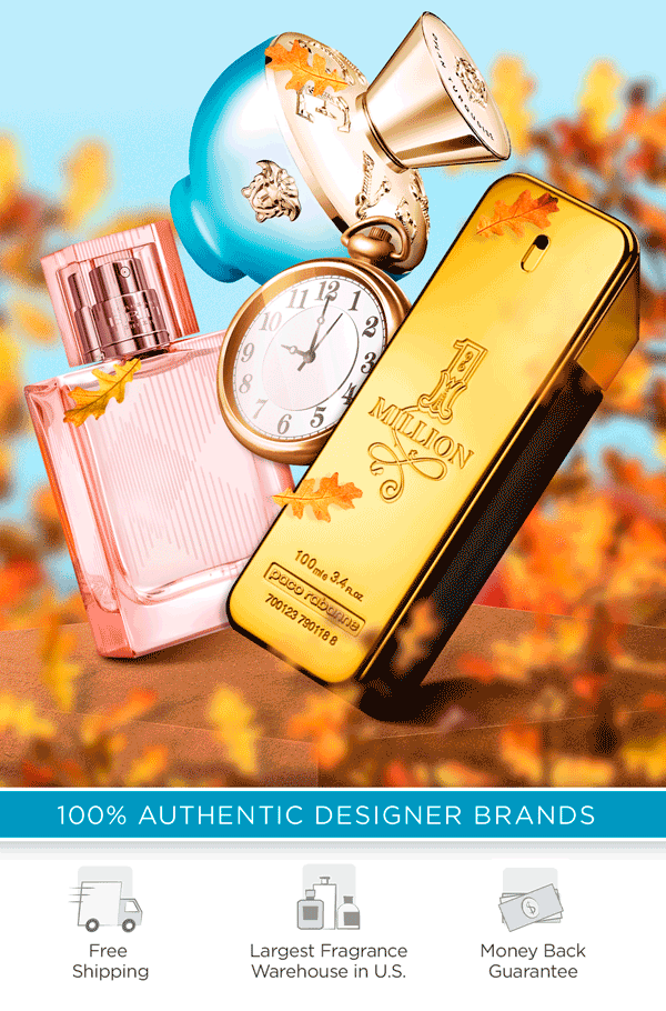 Best selling scents fall in front of autumn leaves