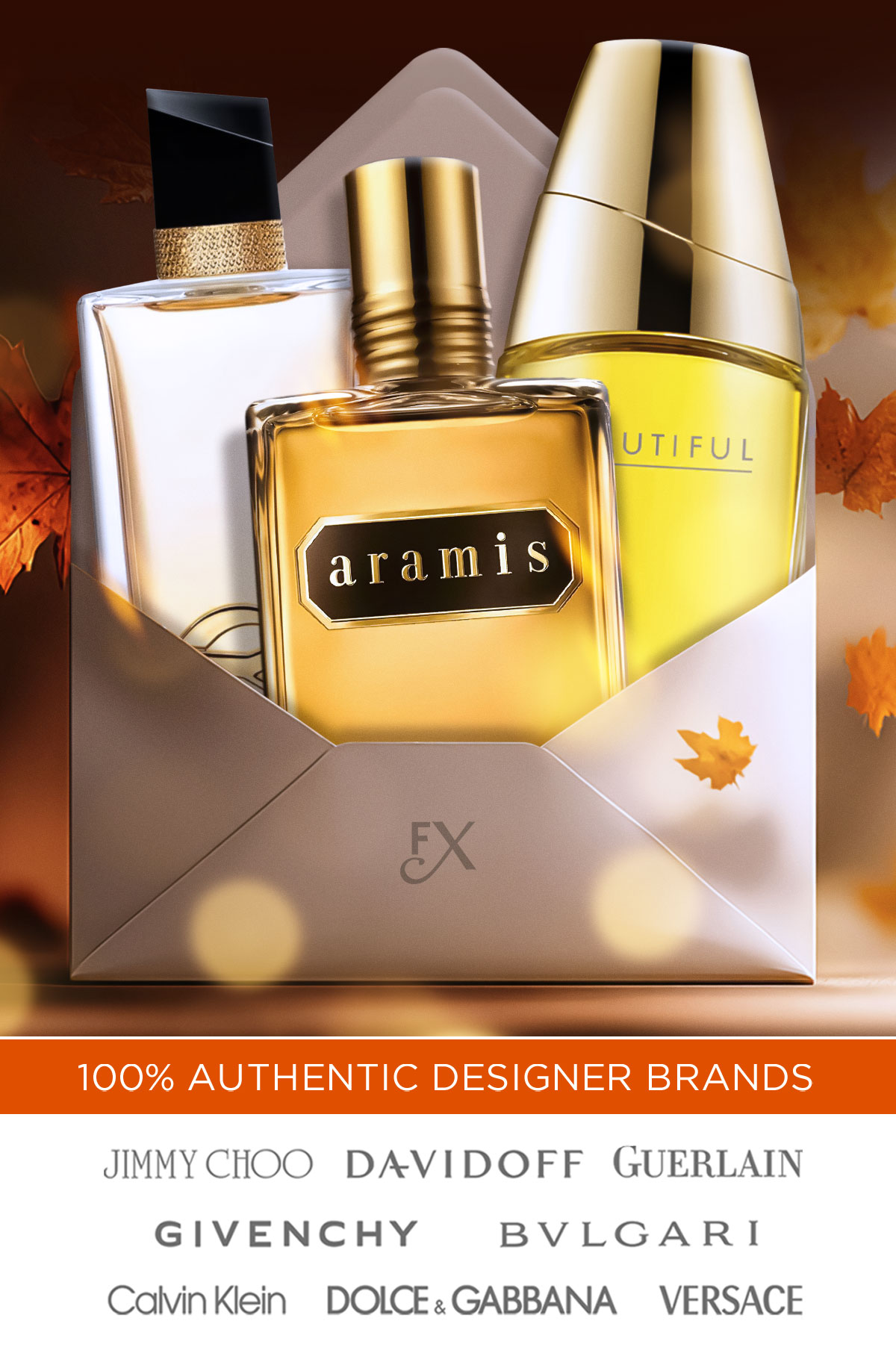 Popular fragrances pop out of an envelope during fall savings