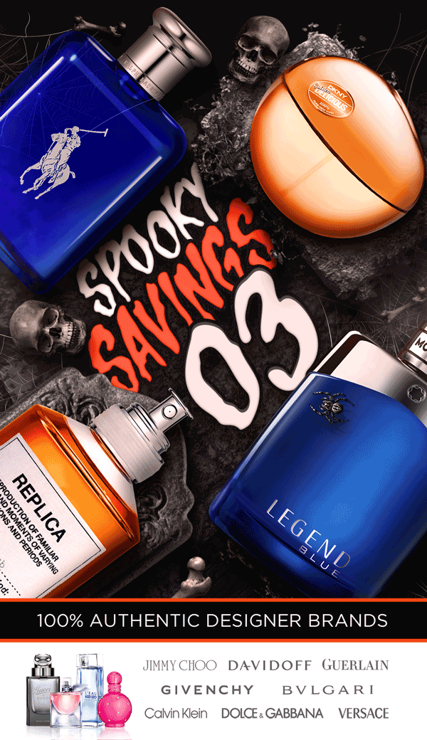 Countdown to Halloween savings on best-selling fragrances
