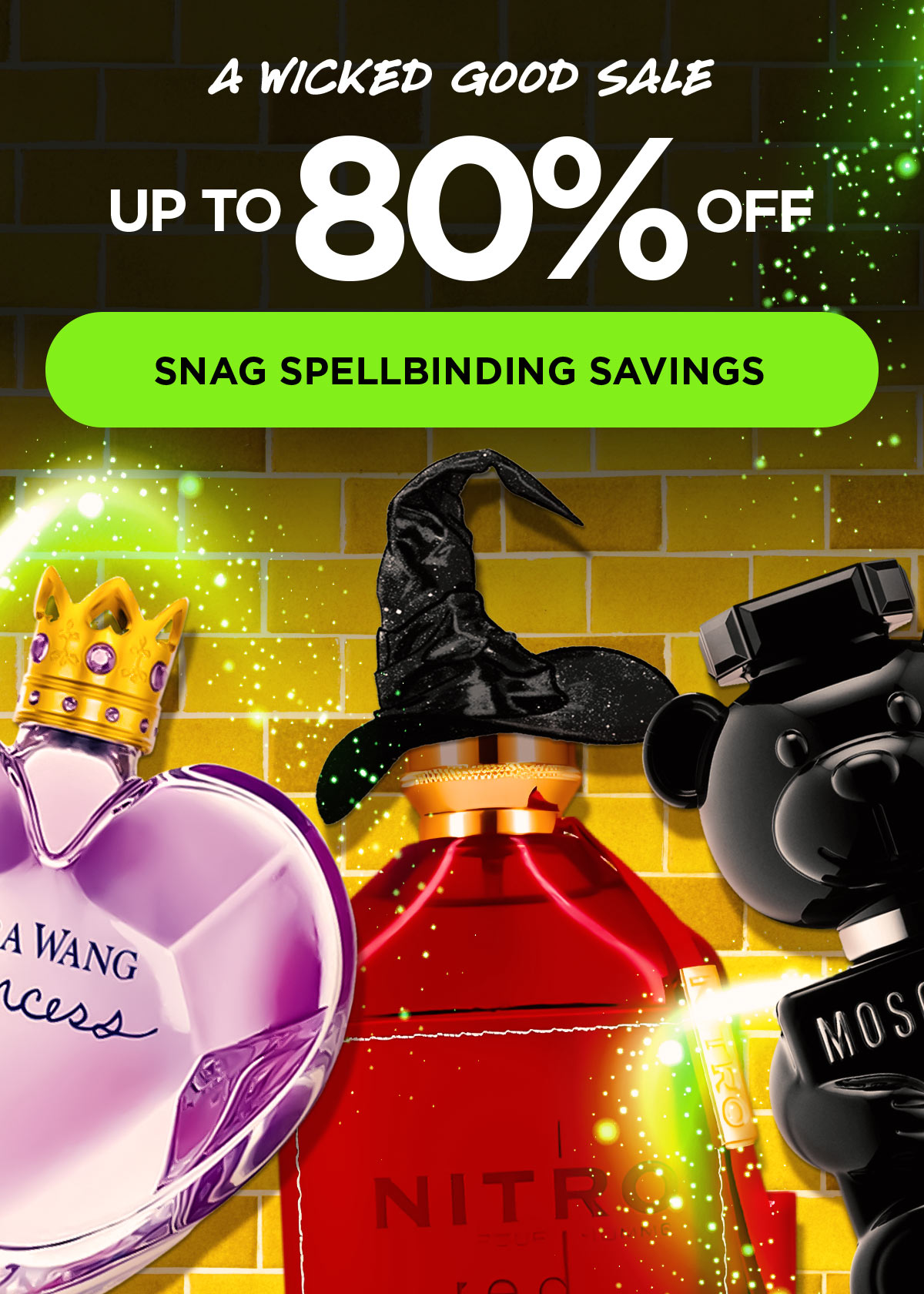 A Wicked Good Sale. Up to 80% Off.