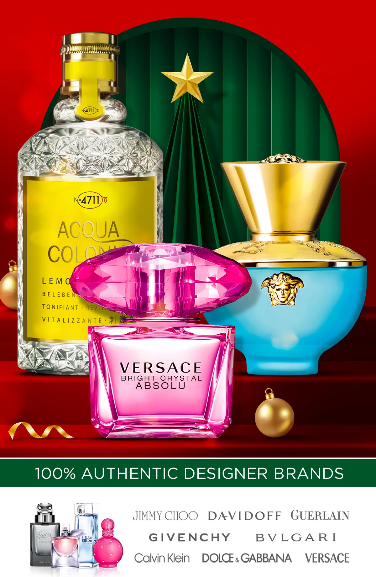 A holiday display or best-selling fragrances during seasonal savings