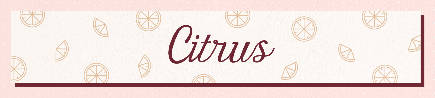 citrus wedding scents header image