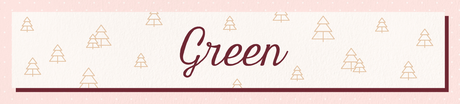 green wedding scents header image