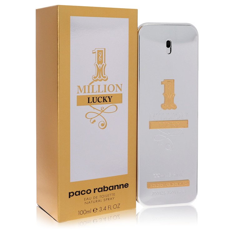 1 Million Lucky Eau De Toilette Spray By Paco Rabanne 3.4oz
