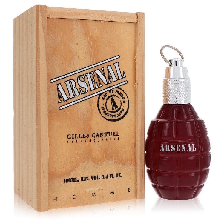 Arsenal Dark Red Eau De Parfum Spray By Gilles Cantuel 3.4oz