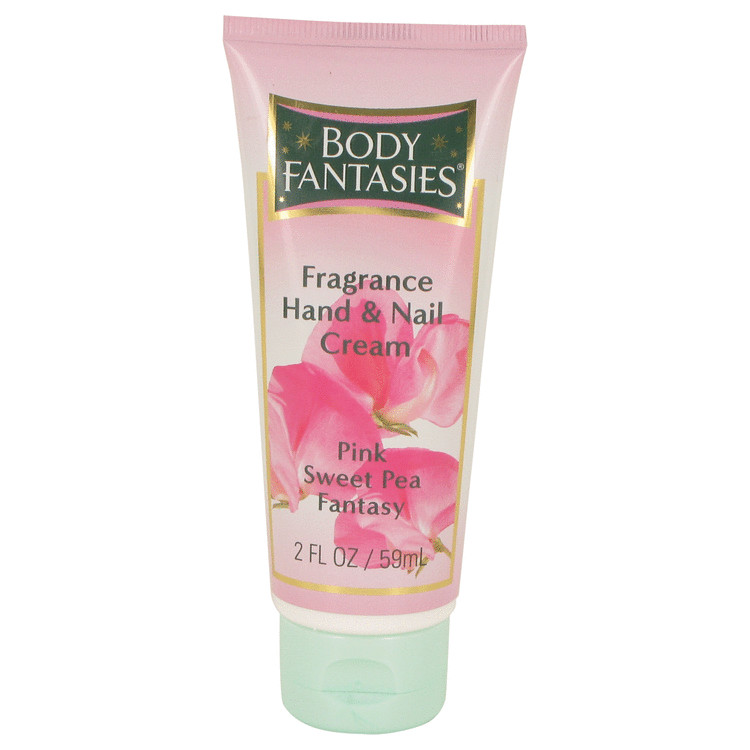 Body Fantasies Signature Pink Sweet Pea Fantasy Hand and Nail Cream By Parfums De Coeur 2.0oz