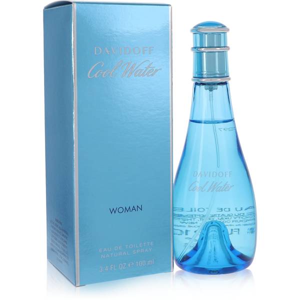 women's perfume blue bottle