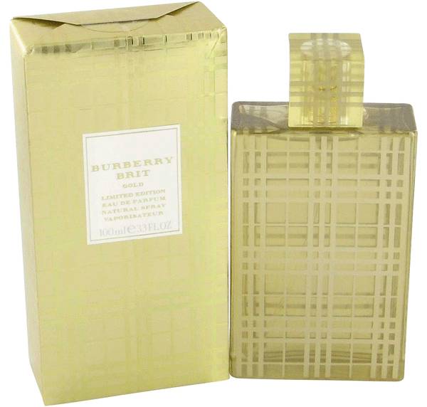 Burberry perfume shop gold