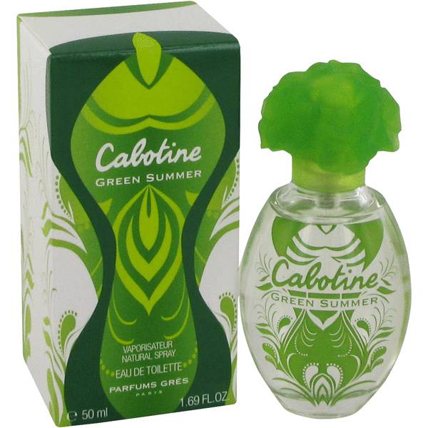 perfume with green flower top