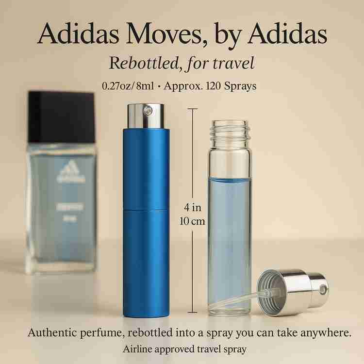 Adidas Moves Cologne by Adidas Cologne 0.27 Oz Travel Spray