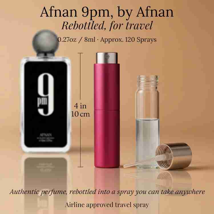 Afnan 9pm Cologne by Afnan Cologne 0.27 Oz Travel Spray
