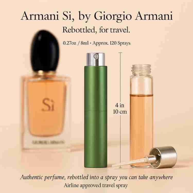 Armani Si Perfume by Giorgio Armani Perfume 0.27 Oz Travel Spray