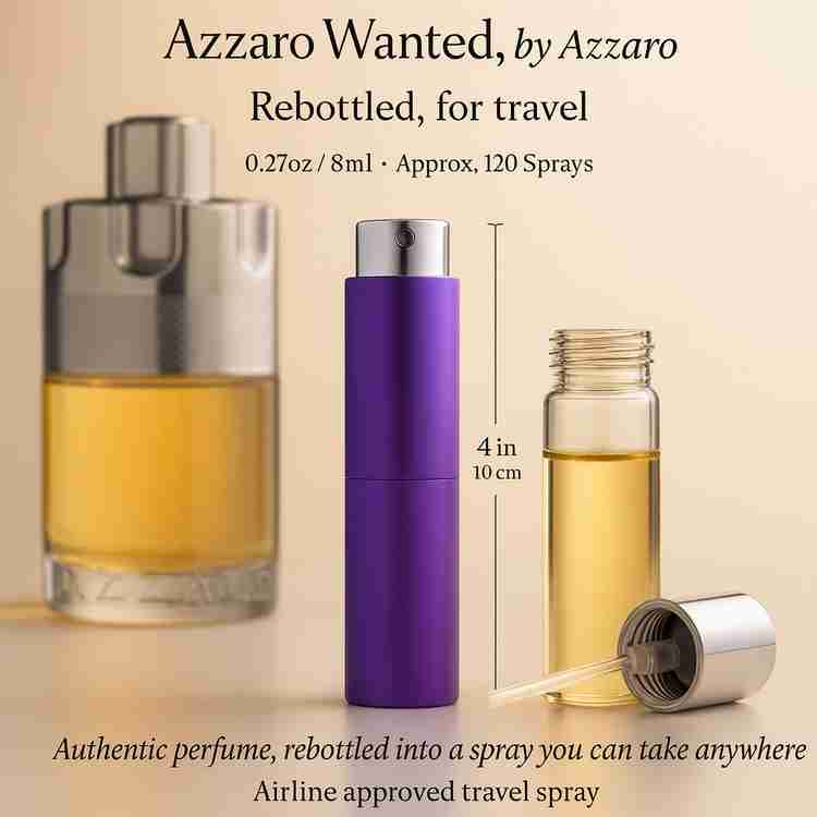 Azzaro Wanted Cologne by Azzaro Cologne 0.27 Oz Travel Spray