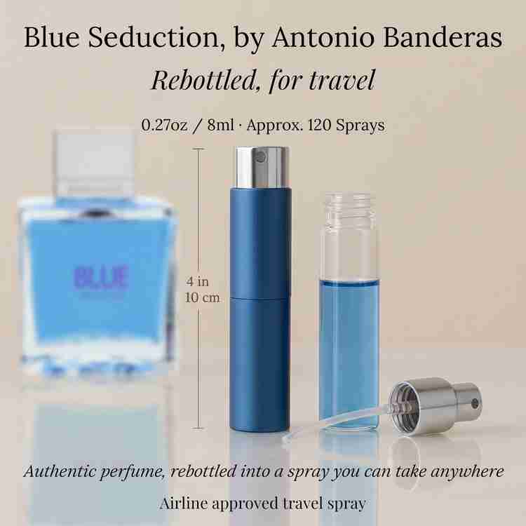 Blue Seduction Cologne by Antonio Banderas Cologne 0.27 Oz Travel Spray