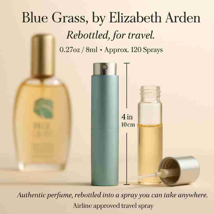Blue Grass Perfume by Elizabeth Arden Perfume 0.27 Oz Travel Spray