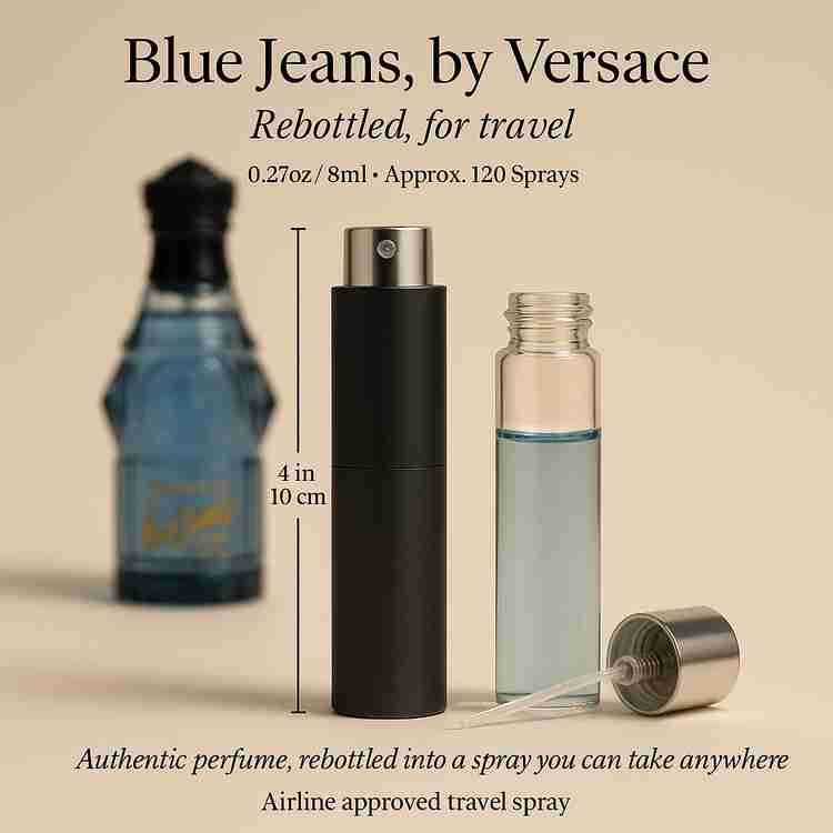 Blue Jeans Cologne by Versace Cologne 0.27 Oz Travel Spray