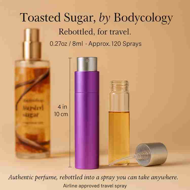 Bodycology Toasted Sugar Perfume by Bodycology Perfume 0.27 Oz Travel Spray