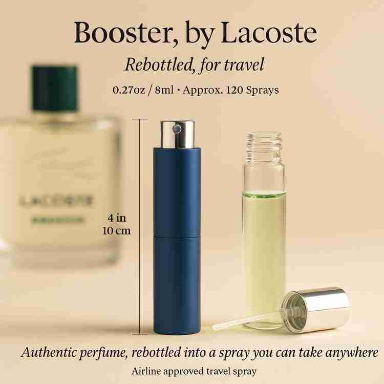 Booster Cologne by Lacoste Cologne 0.27 Oz Travel Spray