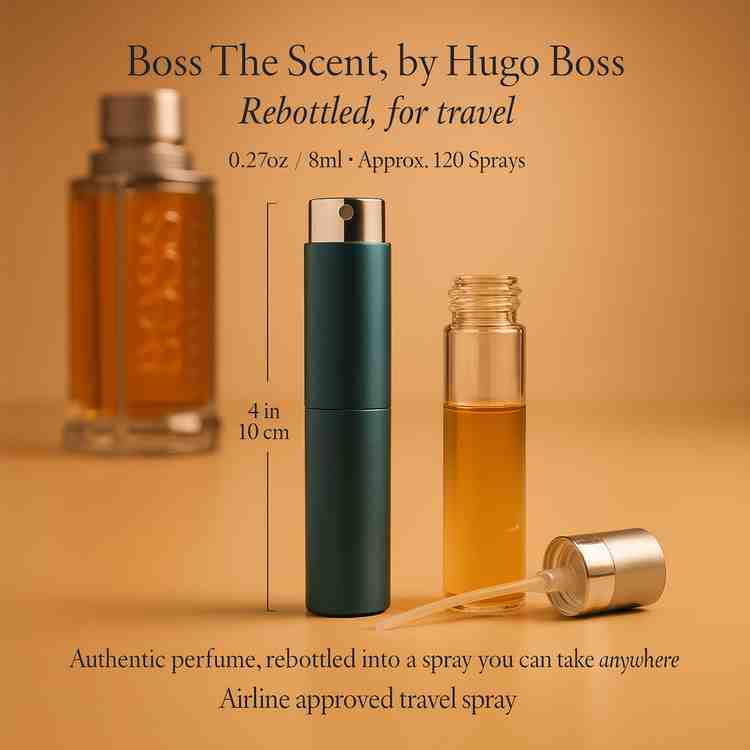 Boss The Scent Cologne by Hugo Boss Cologne 0.27 Oz Travel Spray