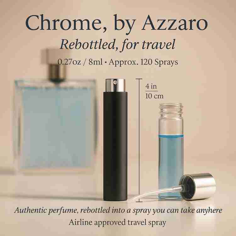 Chrome Cologne by Azzaro Cologne 0.27 Oz Travel Spray
