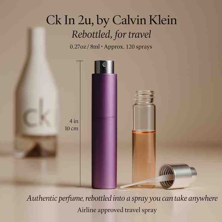 Ck In 2u Cologne by Calvin Klein Cologne 0.27 Oz Travel Spray