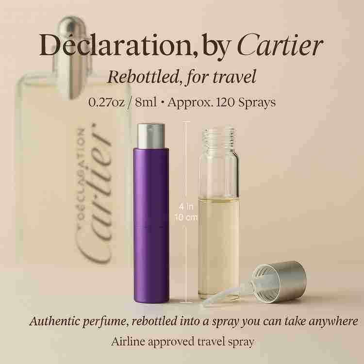 Declaration Cologne by Cartier Cologne 0.27 Oz Travel Spray