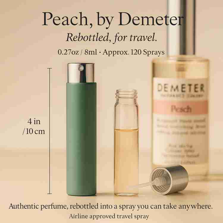 Demeter Peach Perfume by Demeter Perfume 0.27 Oz Travel Spray
