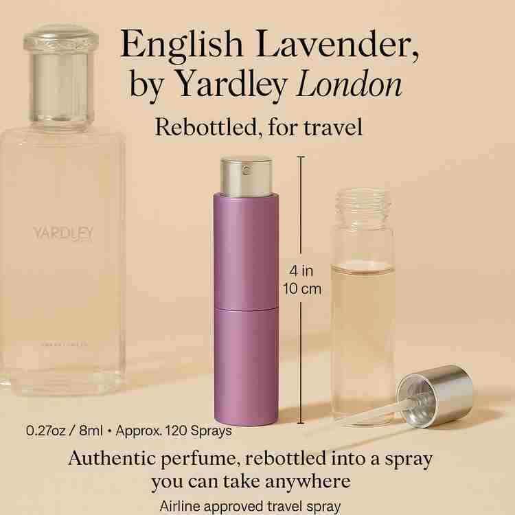 English Lavender Perfume by Yardley London Perfume 0.27 Oz Travel Spray