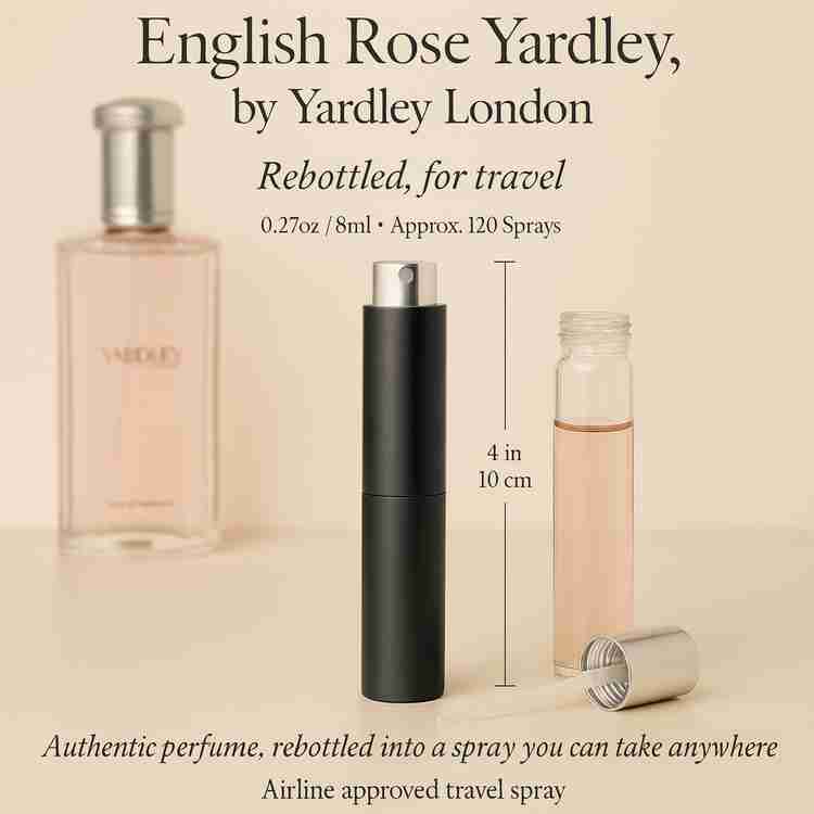 English Rose Yardley Perfume by Yardley London Perfume 8 ml Travel Spray