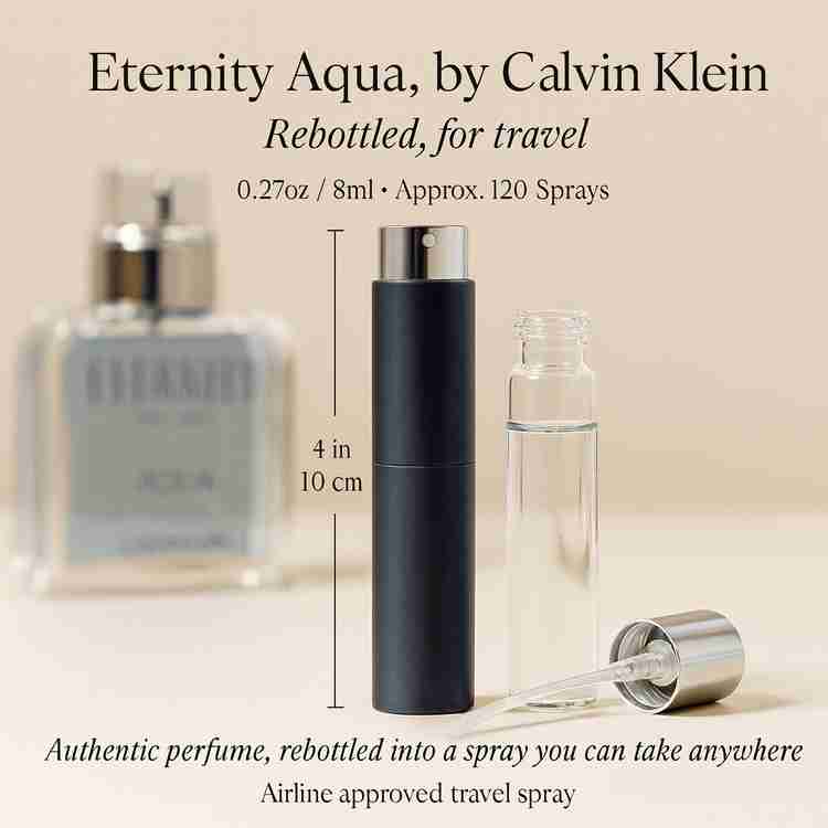 Eternity Aqua Cologne by Calvin Klein Cologne 0.27 Oz Travel Spray