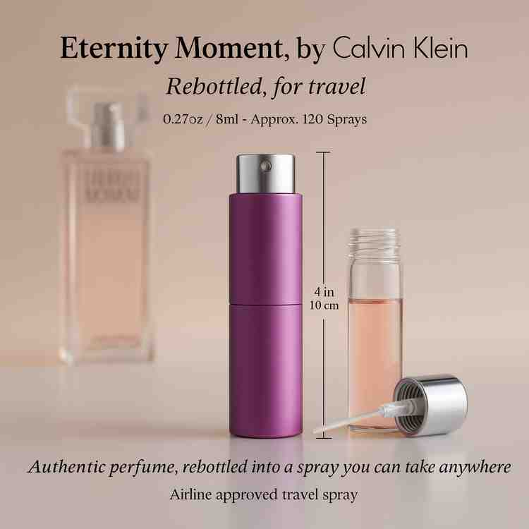 Eternity Moment Perfume by Calvin Klein Perfume 0.27 Oz Travel Spray