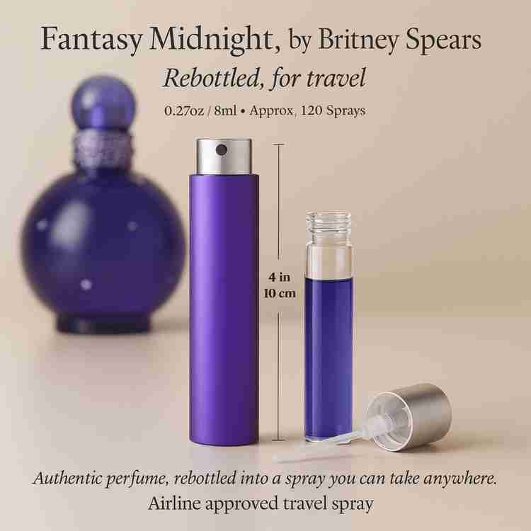 Fantasy Midnight Perfume by Britney Spears Perfume 8 ml Travel Spray