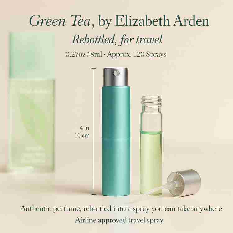 Green Tea Perfume by Elizabeth Arden Perfume 0.27 Oz Travel Spray