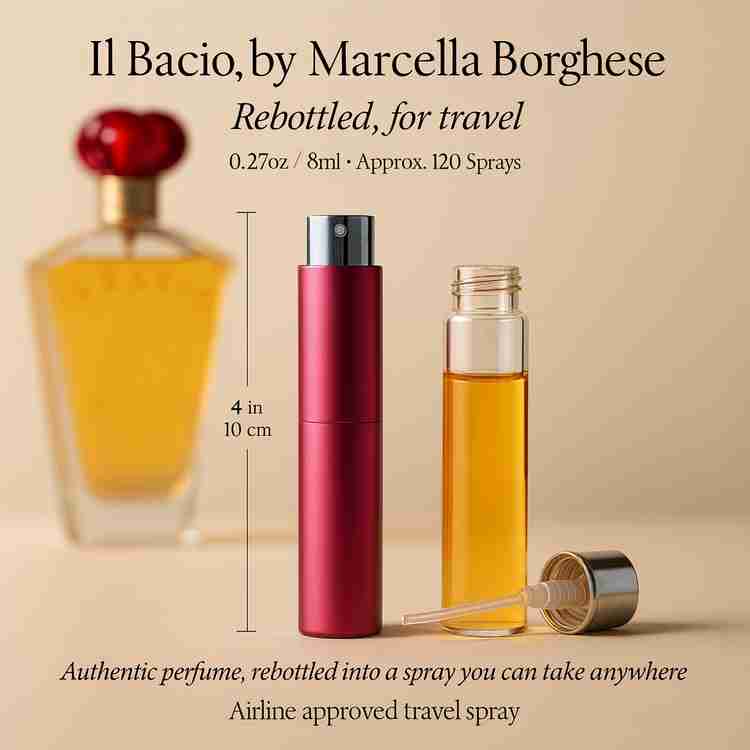 Il Bacio Perfume by Marcella Borghese Perfume 0.27 Oz Travel Spray