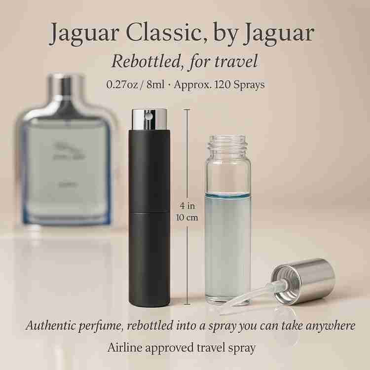Jaguar Classic Cologne by Jaguar Cologne 0.27 Oz Travel Spray