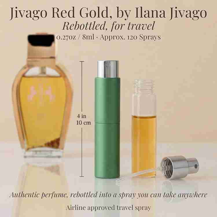 Jivago Red Gold Cologne by Ilana Jivago Cologne 0.27 Oz Travel Spray
